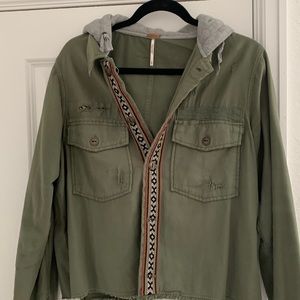Free People Jacket with Hoodie